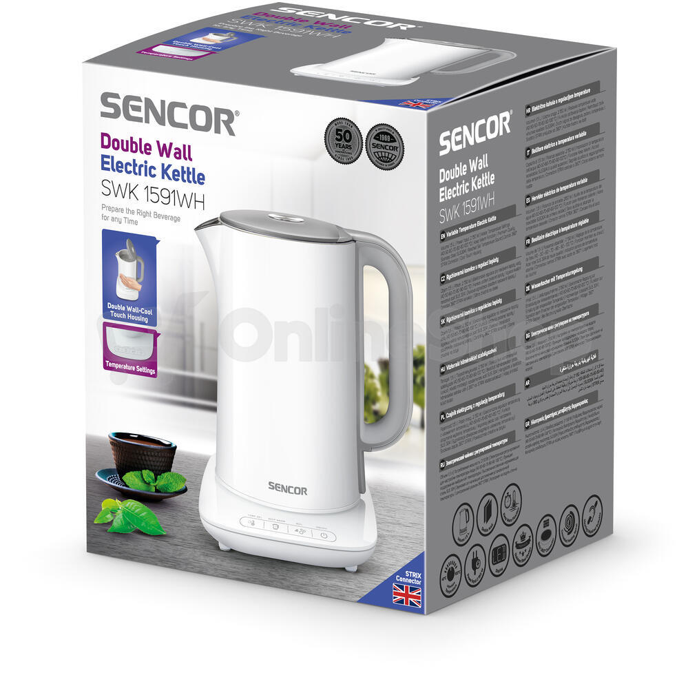 Rychlovarná konvice Sencor SWK 1591WH