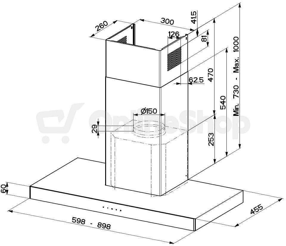 STILO GLASS SMART X/BK A90 Faber