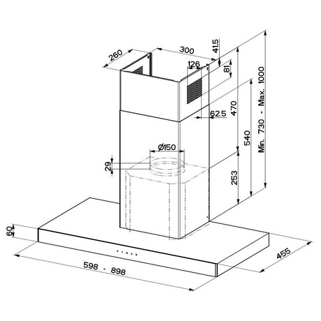 Faber STILO GLASS SMART X/BK A90 (foto 1)