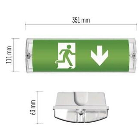 Emos LED Nouzov svtidlo NESSI 3W 3h IP65 (ZN1110)