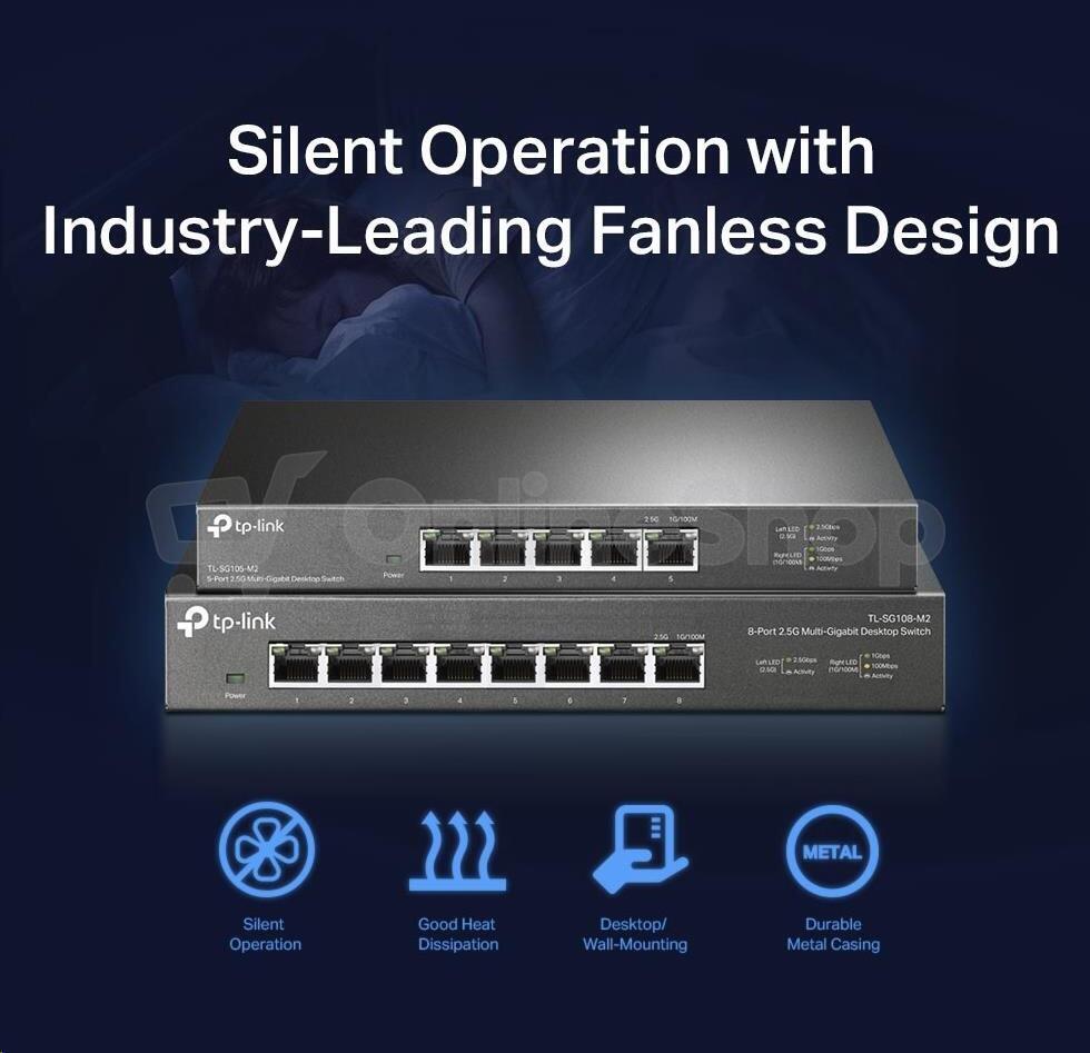 TP-Link TL-SG108-M2 8x2.5G Multi-Gb Desktop Switch