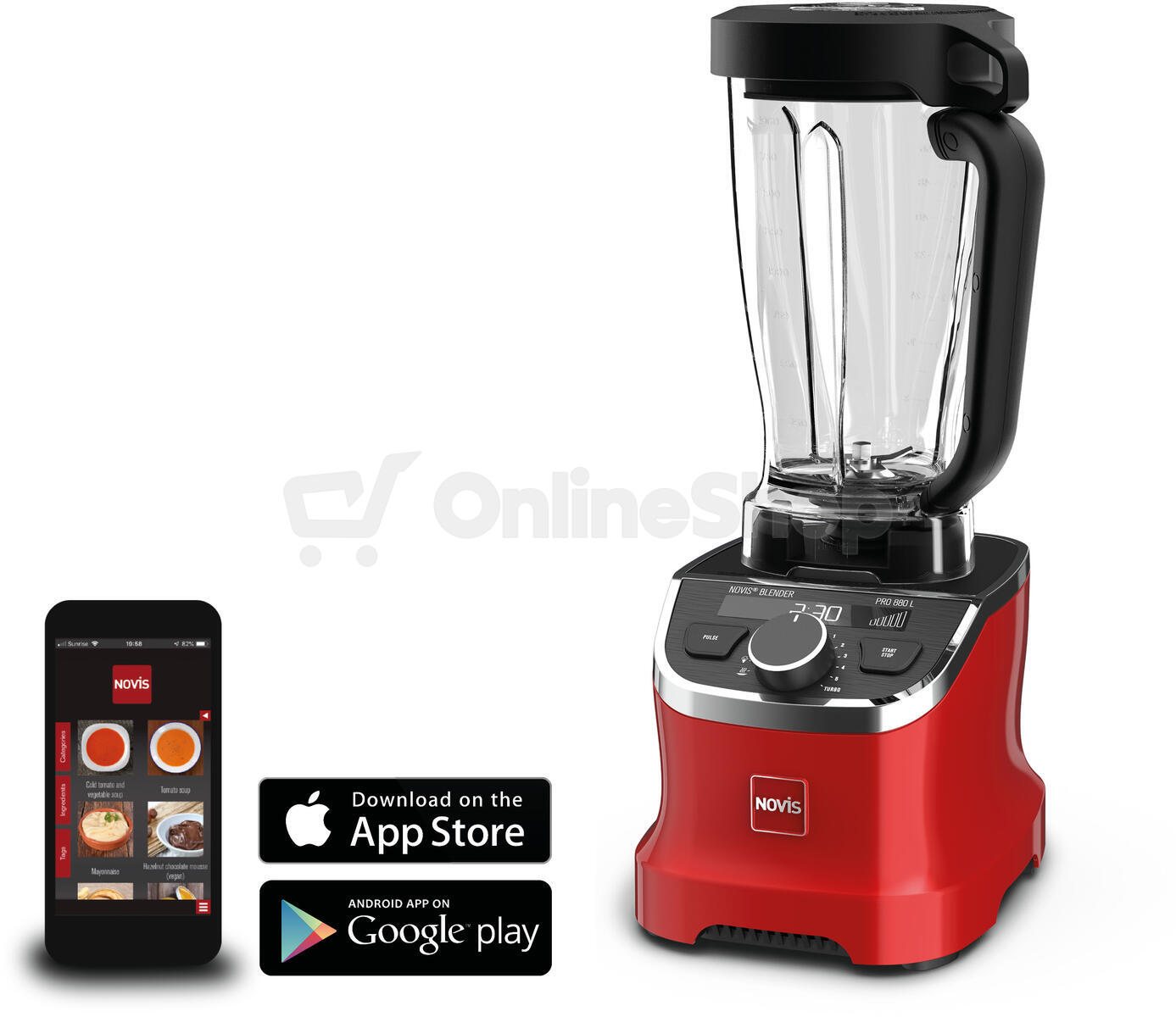 Mixér Novis ProBlender 880L (červený)