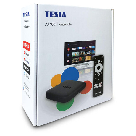 TESLA MediaBox XA400 Android TV  UHD multimediln pehrva