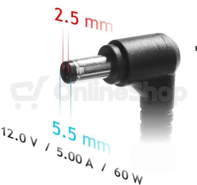 Akyga napájecí zdroj 12V / 5A 60W 5.5 x 2.5 mm (AK-ND-30)