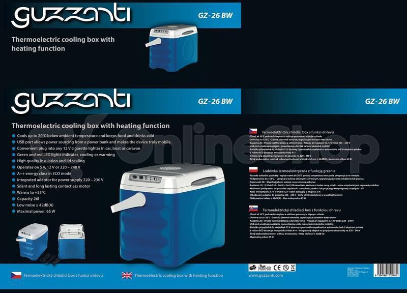 Autochladnička Guzzanti GZ 26BW