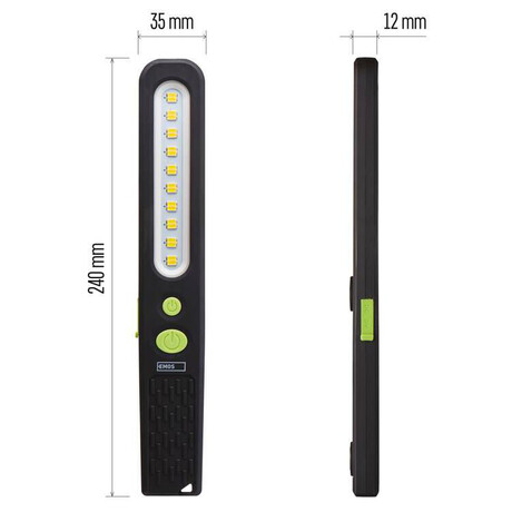 Emos SMD LED + LED nabjec svtilna P4538, 700 lm, 1200 mAh (foto 2)