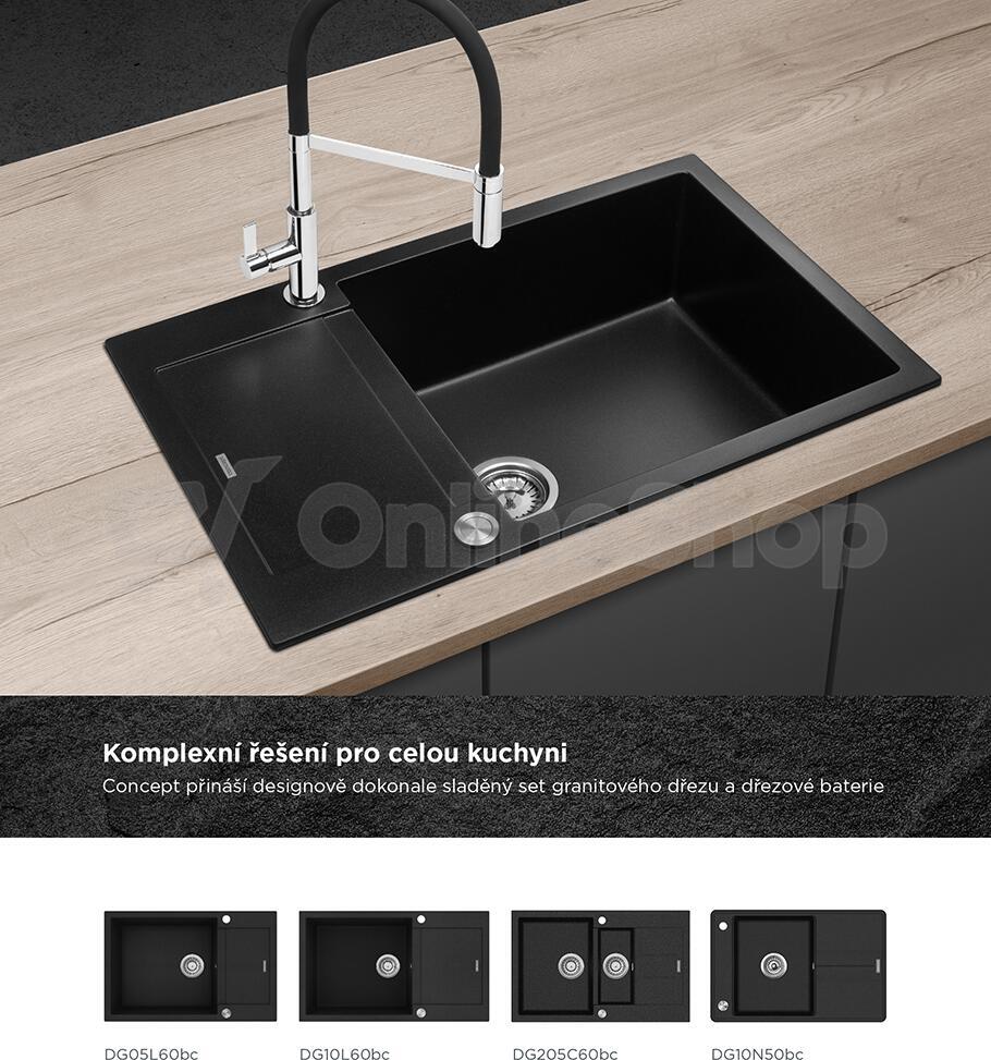 Concept Dřezová baterie s hadicí BDC7547 chrom