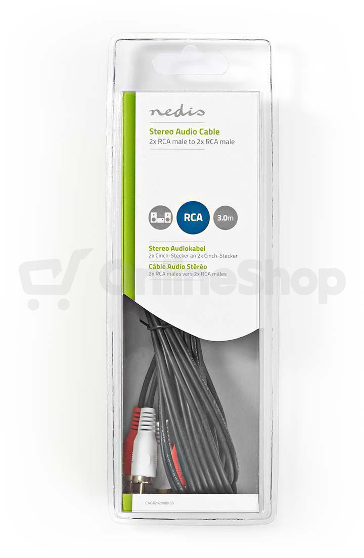 Stereo Audio Kabel NEDIS CAGB24200BK30