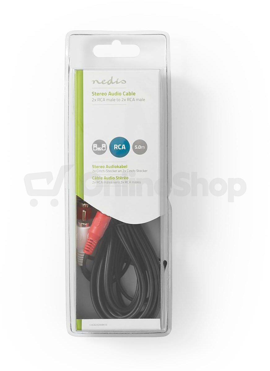 Stereo Audio Kabel NEDIS CAGB24200BK50