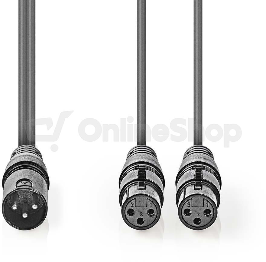 Vyvážený Audio kabel NEDIS COTH15025GY15