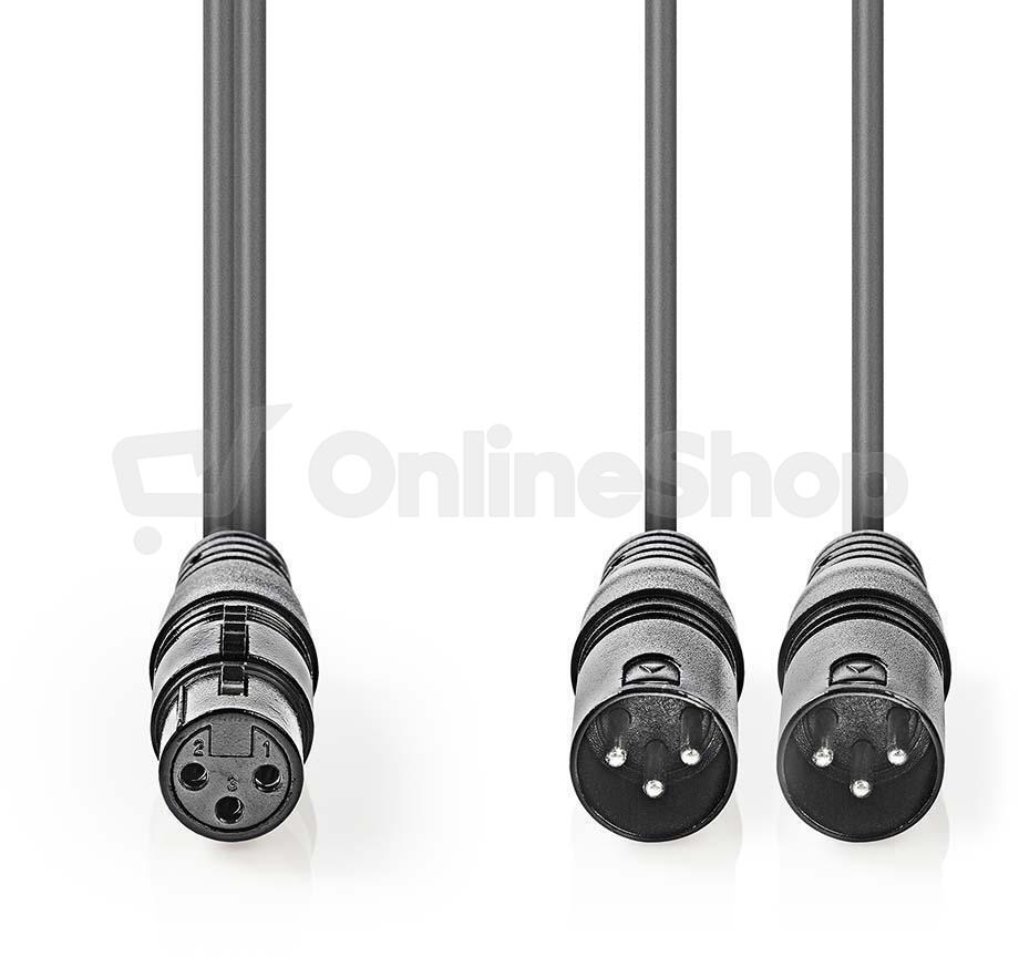 Vyvážený Audio kabel NEDIS COTH15020GY15