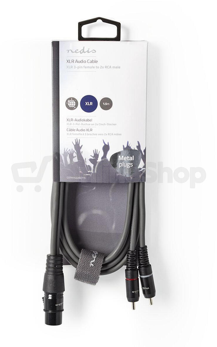 Vyvážený Audio kabel NEDIS COTH15220GY15
