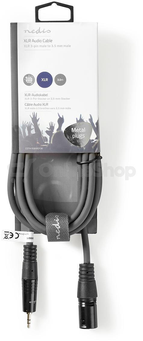 Vyvážený Audio kabel NEDIS COTH15300GY30