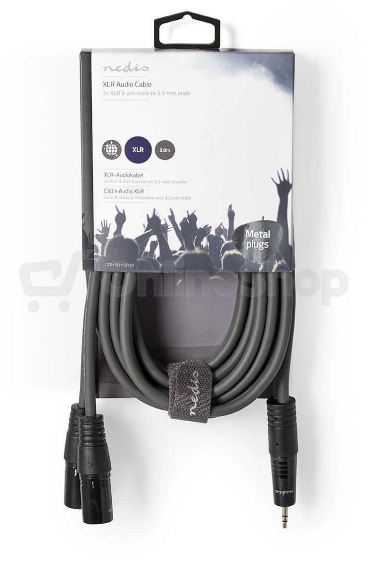 Vyvážený Audio kabel NEDIS COTH15310GY30