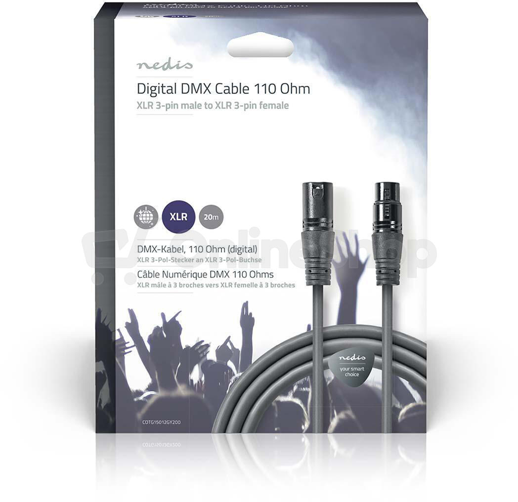 DMX Redukční Kabel NEDIS COTG15012GY200