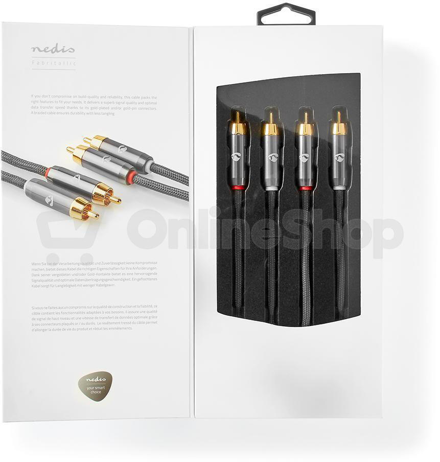 Stereo Audio Kabel NEDIS CATB24200GY20