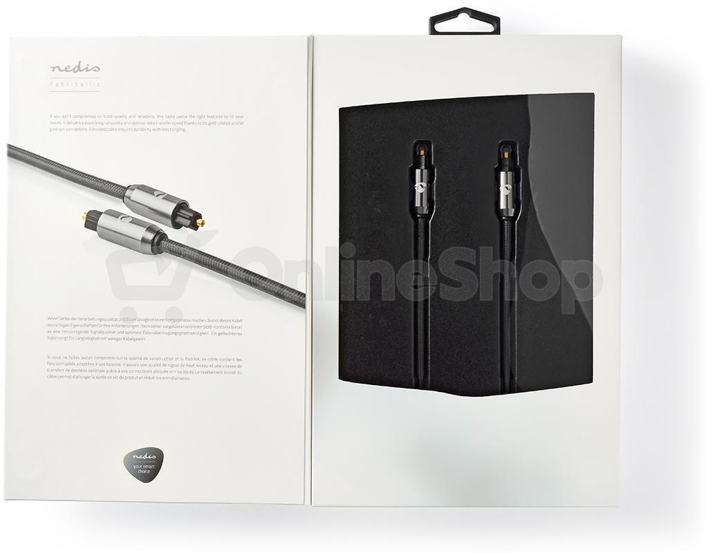 Optický audio kabel NEDIS CATB25000GY30