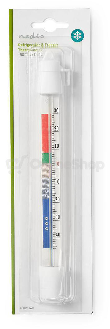 Analogový Chladnička a mraznička teploměr NEDIS FFTH110WH