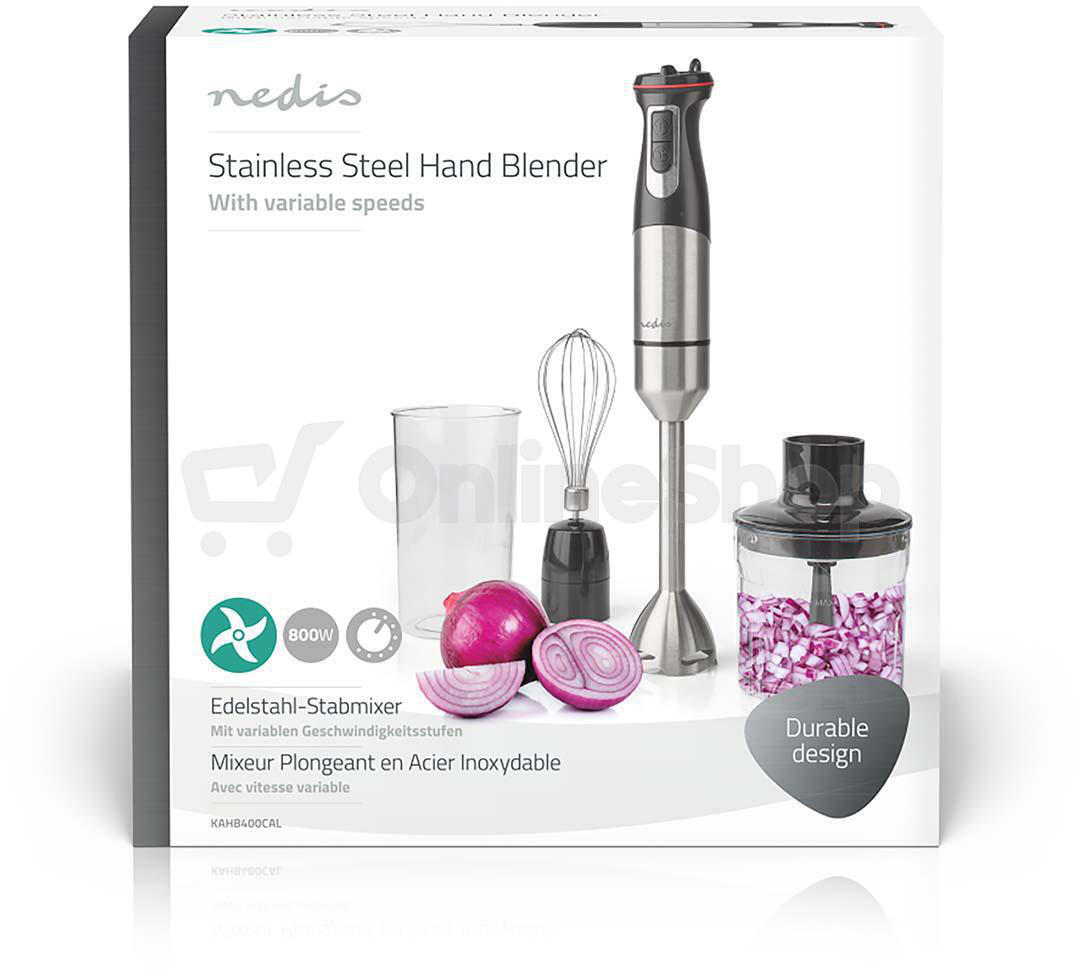 Tyčový mixér Nedis Steel Hand, 800 W