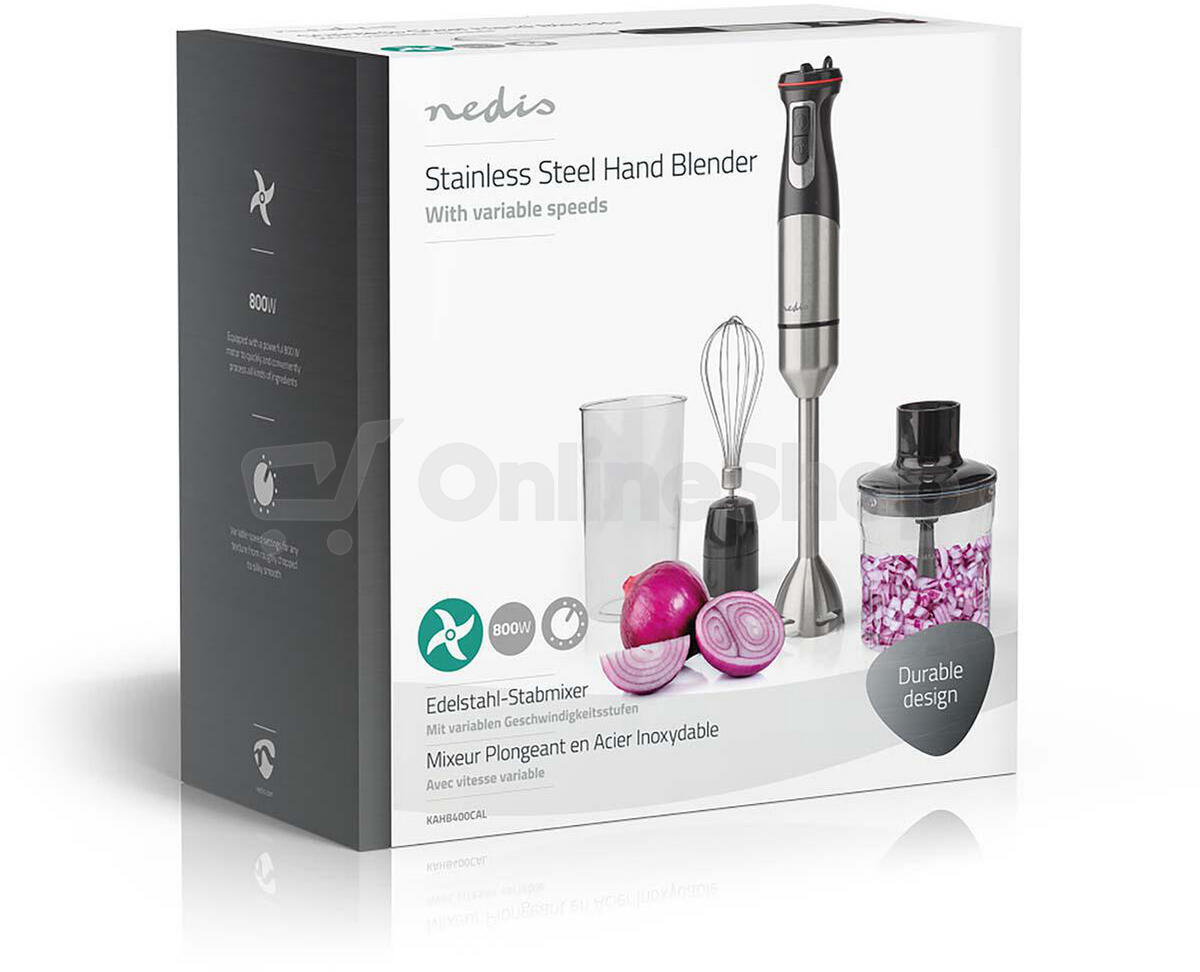 Tyčový mixér Nedis Steel Hand, 800 W