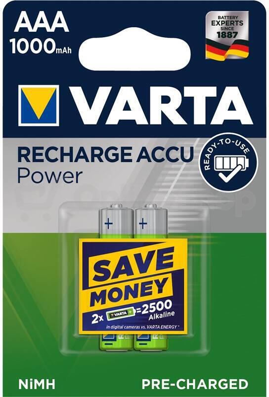 Dobíjecí NiMh Baterie AAA 1.2 V 1000 mAh 2-Blistr