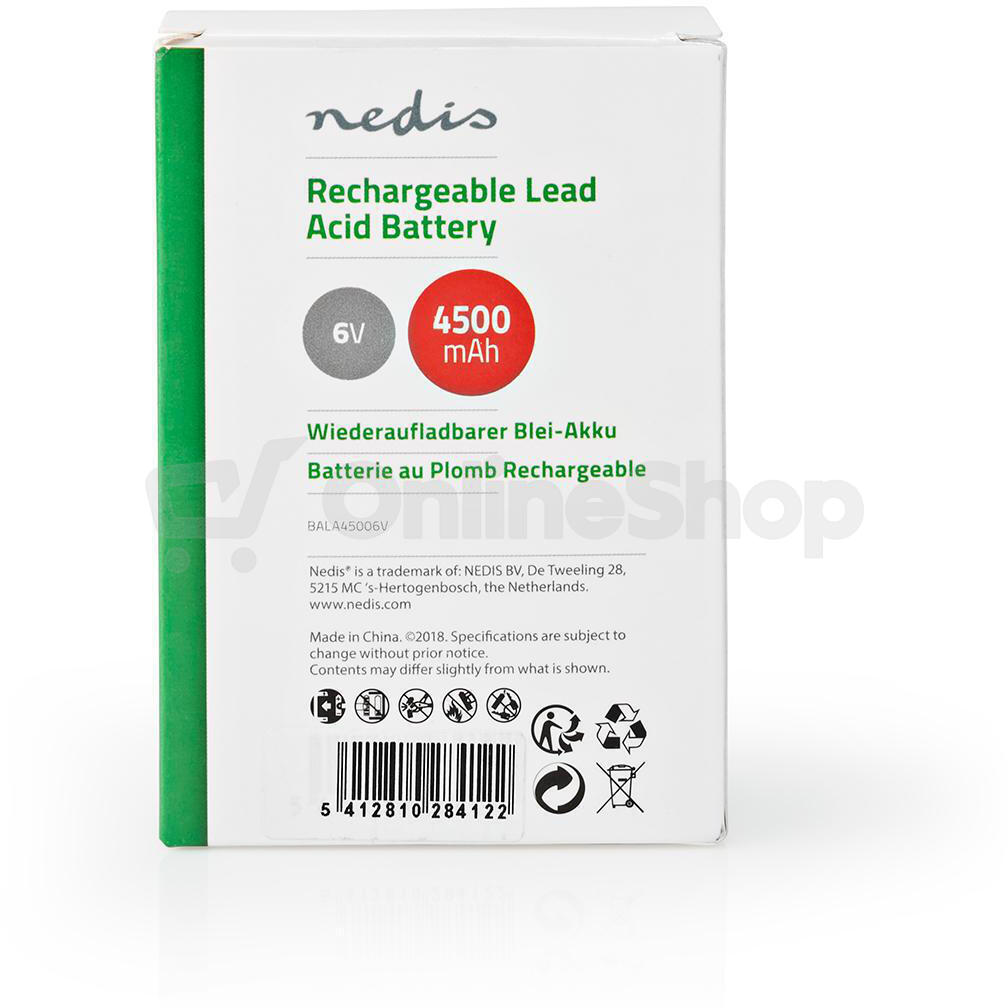 Dobíjecí olověný akumulátor NEDIS BALA45006V