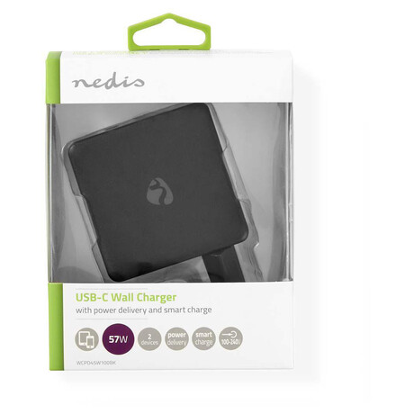 Síťová Nabíječka NEDIS WCPD45W100BK