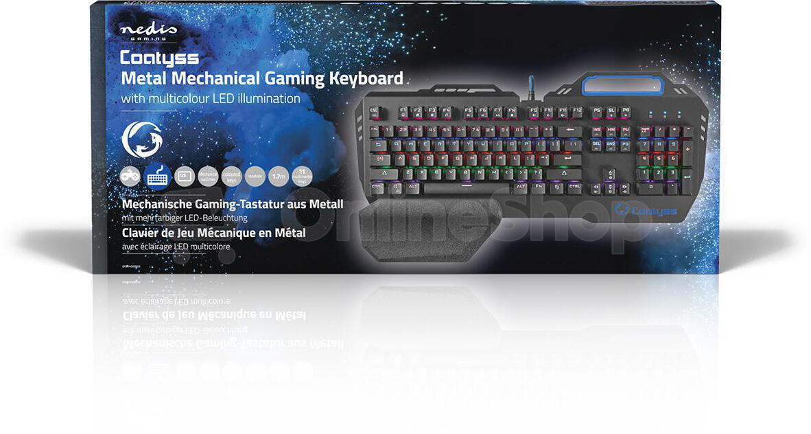 Wired Gaming Keyboard NEDIS GKBD400BKUS