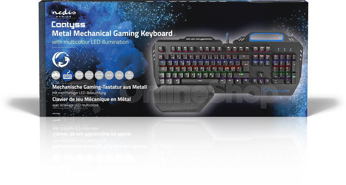 Wired Gaming Keyboard NEDIS GKBD400BKND