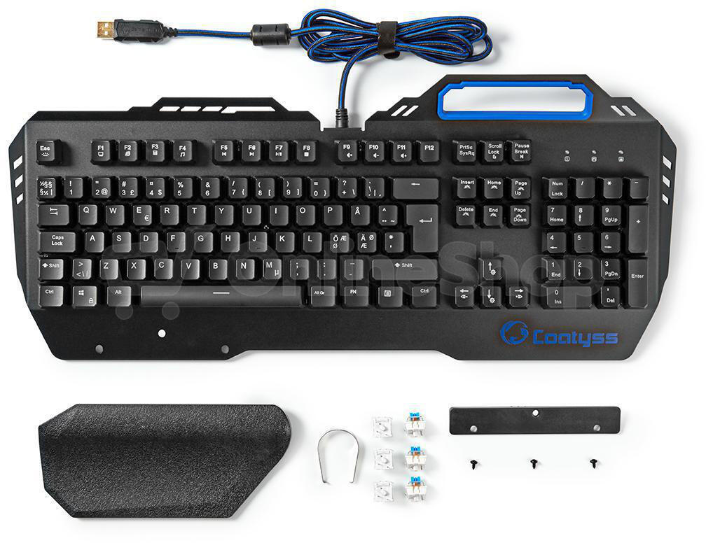 Wired Gaming Keyboard NEDIS GKBD400BKND