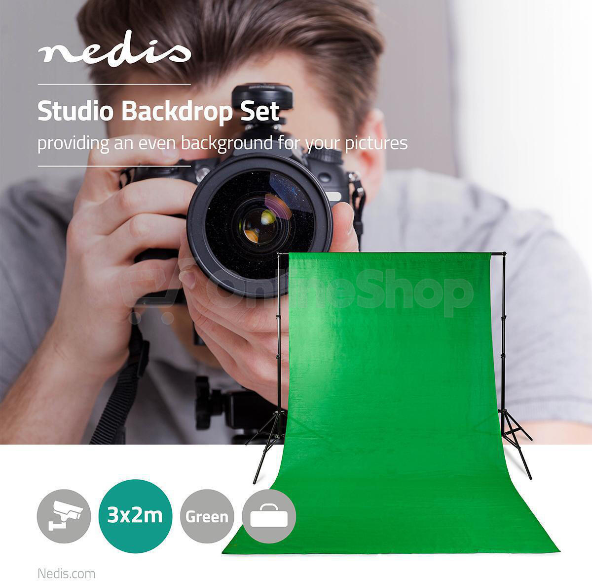 Sada Pozadí pro Foto Studio NEDIS BDKT10GN