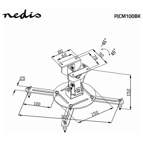 Drk Projektoru NEDIS PJCM100BK