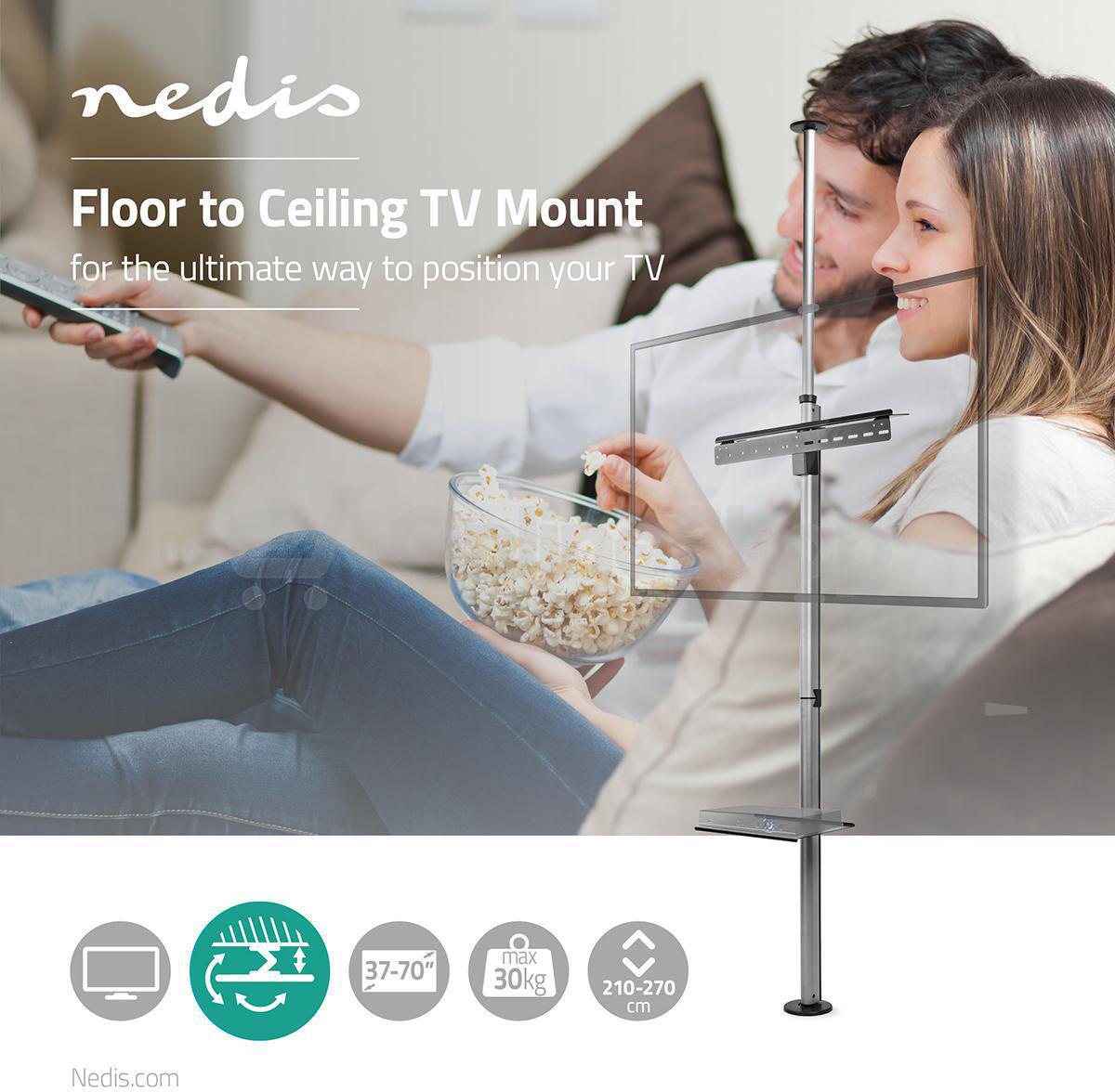 TV stojan Full Motion NEDIS TVSM5750BK