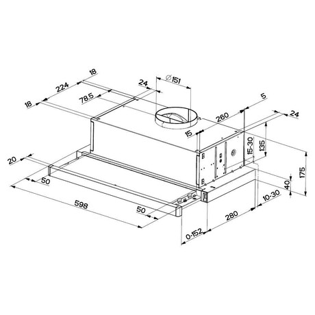 Odsava par Faber FLEXA LUX GLASS NG W A60