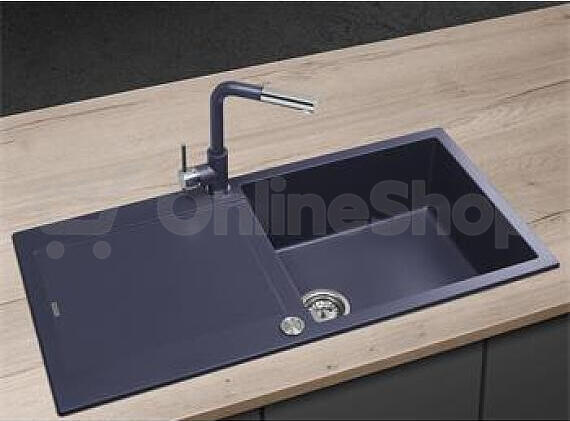 Granitový dřez Concept DG15L60dg Linea, tmavě šedý