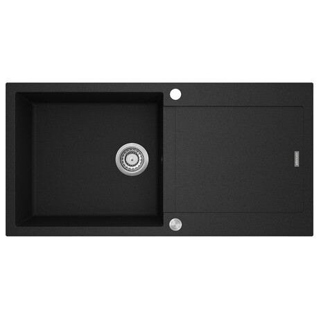 Concept Granitový dřez s&nbsp;odkapem DG15L60bc Linea ČERNÝ (foto 1)