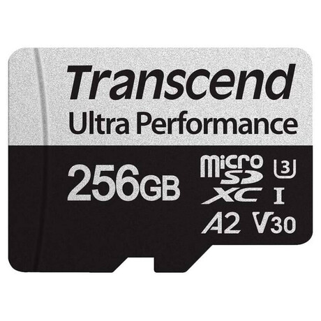 TRANSCEND MicroSDXC karta 256GB 340S, UHS-I U3 A2 Ultra Performace 160/125 MB/s (TS256GUSD340S)