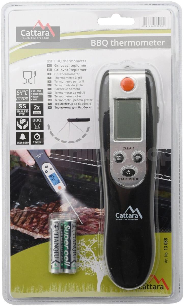 Grilovací teploměr digitální skládací CATTARA