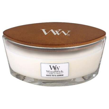 WoodWick White Tea & Jasmine vonn svka s devnm knotem 453,6 g