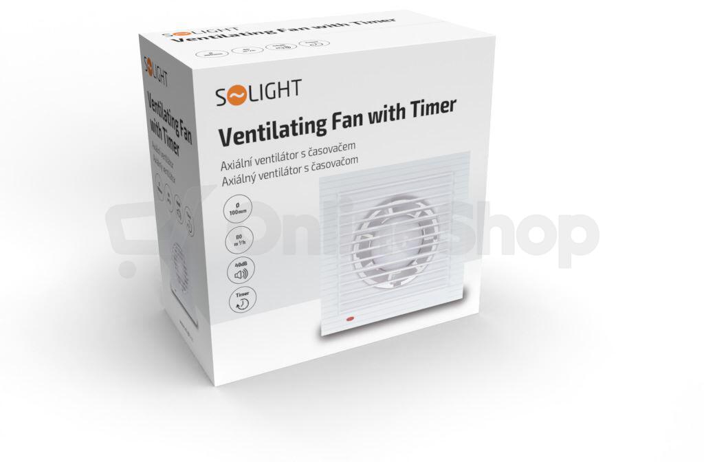 Solight axiální ventilátor s časovačem