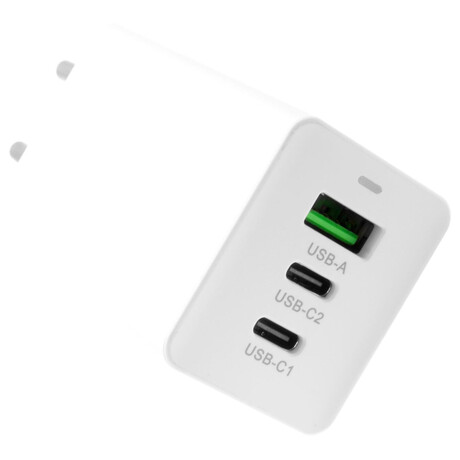 FIXED s&nbsp;2xUSB-C a&nbsp;USB výstupem, podpora PD, 65W, bílá (foto 5)