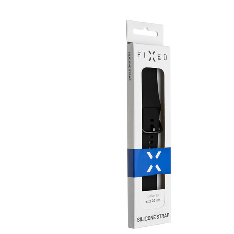 FIXED Silicone Strap s&nbsp;Quick Release 20mm pro smartwatch, modrý (foto 5)