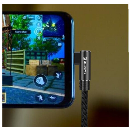 TEXTILNÍ DATOVÝ KABEL SWISSTEN ARCADE USB / MICRO USB 1,2 M ČERNÝ