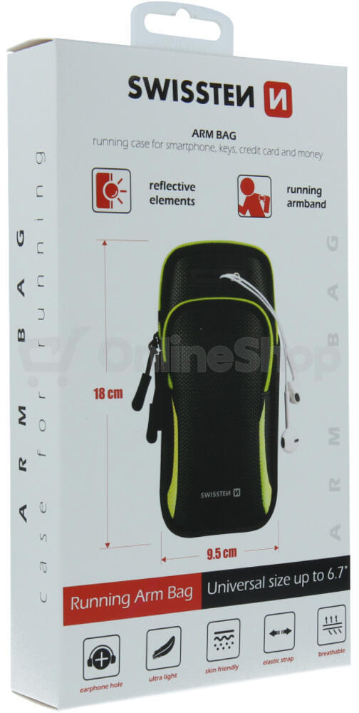 POUZDRO SWISSTEN ARMBAG CASE ČERNÉ