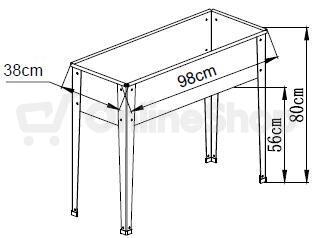 Vyvýšený záhon LANITPLAST RAISED BED 104 LG2423