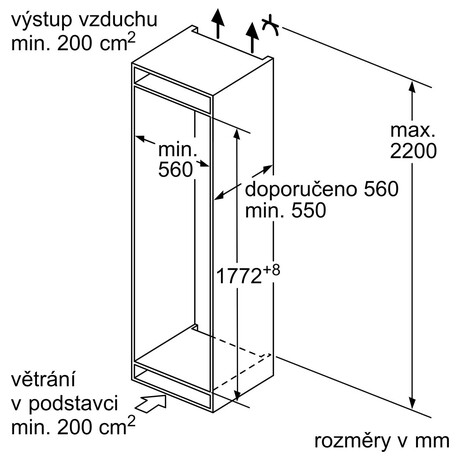 Chladnika BOSCH KIV86VSE0