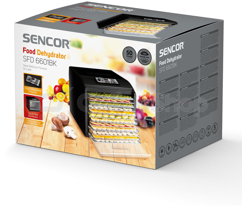 Sušička ovoce Sencor SFD 6601BK