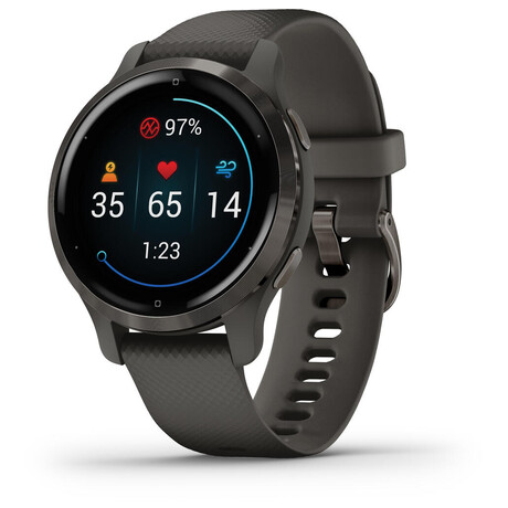 GARMIN sportovn GPS hodinky Venu2S Slate/Black Band (010-02429-10)