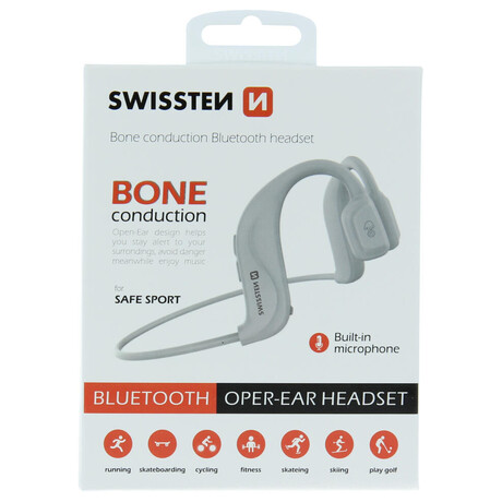 Swissten Bone Conduction, bílá (foto 2)