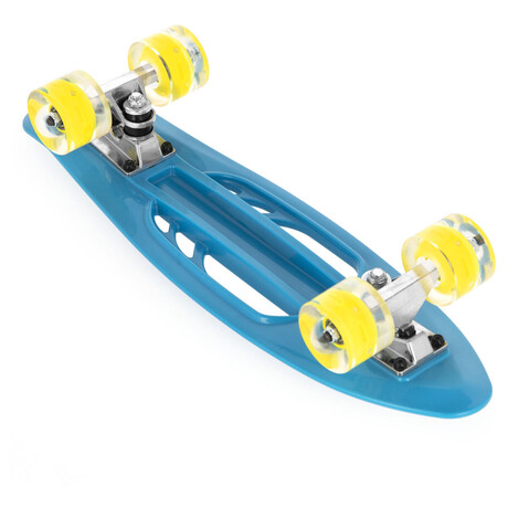 Spokey FISH Pennyboard se&nbsp;svíticími LED kolečky, modrý (foto 4)